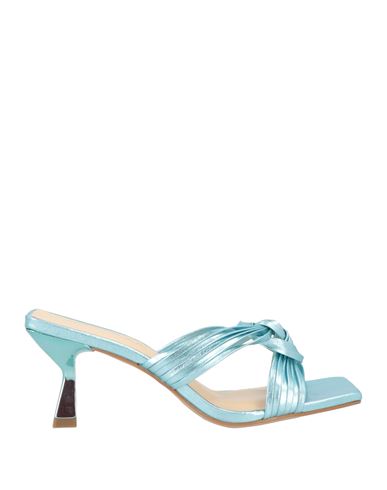 Miss Unique Woman Sandals Sky Blue Size 8 Leather