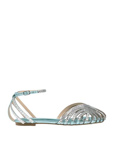 Miss Unique Woman Sandals Sky Blue Size 8 Leather