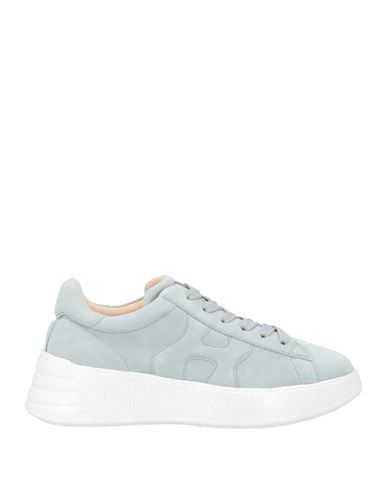 Hogan Woman Sneakers Light Blue Size 8 Leather