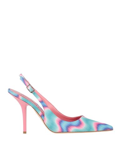 Eddy Daniele Woman Pumps Turquoise Size 8 Textile Fibers In Blue
