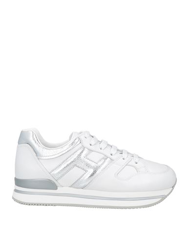 Hogan Woman Sneakers White Size 8 Leather In White