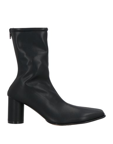 Mm6 Maison Margiela Woman Ankle Boots Black Size 8 Textile Fibers