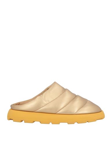 Piumestudio Woman Mules & Clogs Gold Size 6 Textile Fibers In Gold