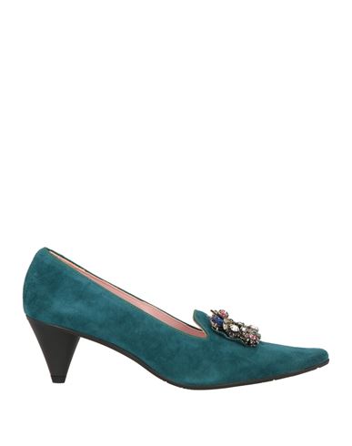 Ras Woman Pumps Deep Teal Size 8 Leather