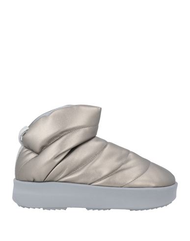 Piumestudio Woman Ankle Boots Grey Size 8 Textile Fibers In Grey