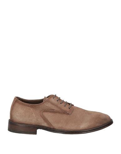 Hundred 100 Man Lace-up Shoes Light Brown Size 7 Leather In Beige