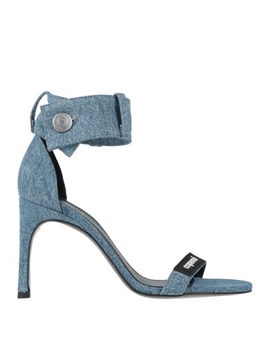 COPERNI COPERNI WOMAN SANDALS BLUE SIZE 7 TEXTILE FIBERS 