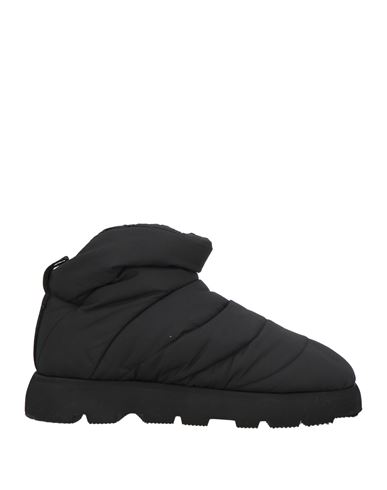 PIUMESTUDIO PIUMESTUDIO WOMAN ANKLE BOOTS BLACK SIZE 8 TEXTILE FIBERS