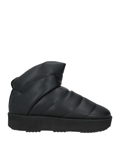 Piumestudio Woman Ankle Boots Black Size 8 Leather In Black