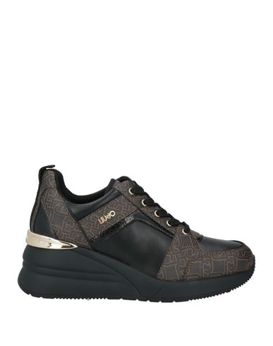 Liu •jo Woman Sneakers Black Size 8 Textile Fibers In Black