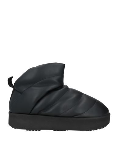 Piumestudio Woman Ankle Boots Black Size 8 Leather In Black