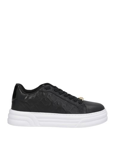 Shop Liu •jo Woman Sneakers Black Size 8 Leather, Textile Fibers