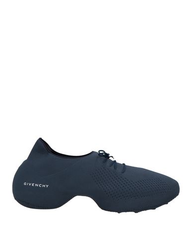Givenchy Man Sneakers Navy Size 15 Textile Fibers In Navy