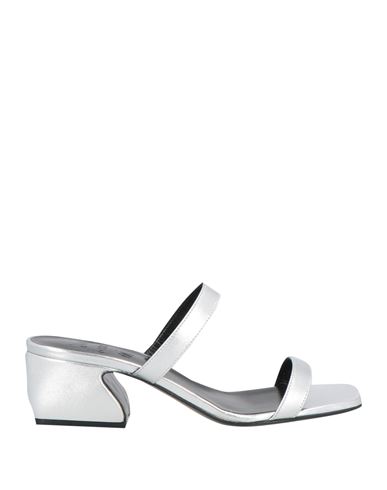 SI ROSSI BY SERGIO ROSSI SI ROSSI BY SERGIO ROSSI WOMAN SANDALS SILVER SIZE 6 LEATHER 