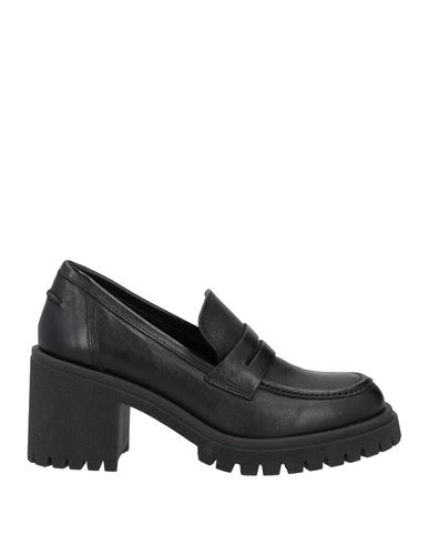 Minelli Woman Loafers Black Size 8 Leather In Black