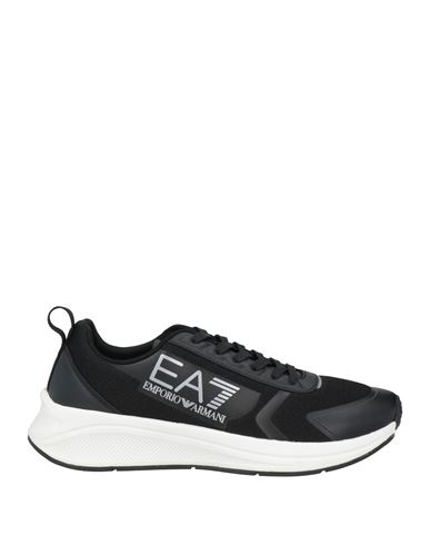 Ea7 Man Sneakers Black Size 8.5 Textile Fibers In Black