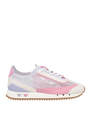 Ea7 Man Sneakers Pink Size 9 Polyamide, Polyurethane, Elastane In Pink