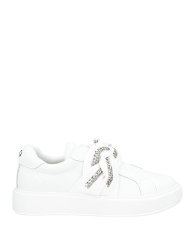 Apepazza Sport Woman Sneakers White Size 8 Leather, Textile Fibers In White