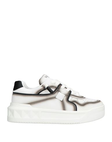 Valentino Garavani Man Sneakers White Size 8 Leather