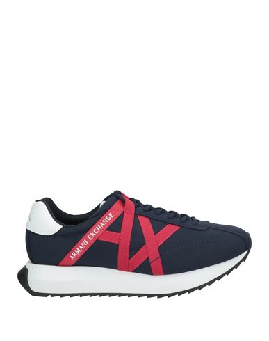 Armani Exchange Man Sneakers Navy Size 9 Polyamide, Elastane, Polyurethane, Polyester In Blue