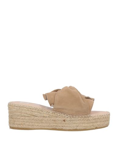 Manebi Manebí Woman Espadrilles Light Brown Size 10 Leather In Neutral