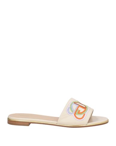 Baldinini Woman Sandals Beige Size 9 Leather In Beige