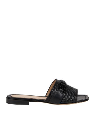 Baldinini Woman Sandals Black Size 6 Leather In Black