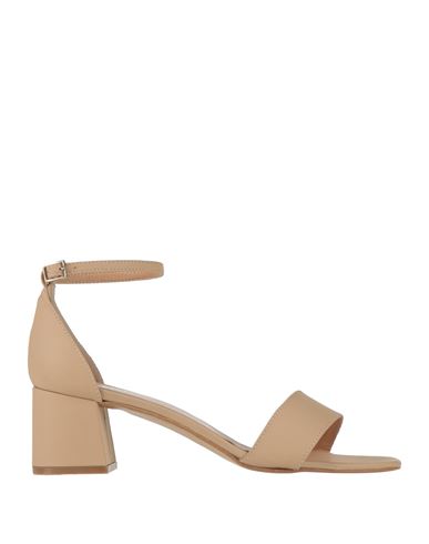 Ovyè Ovyé Woman Sandals Beige Size 10 Leather In Beige