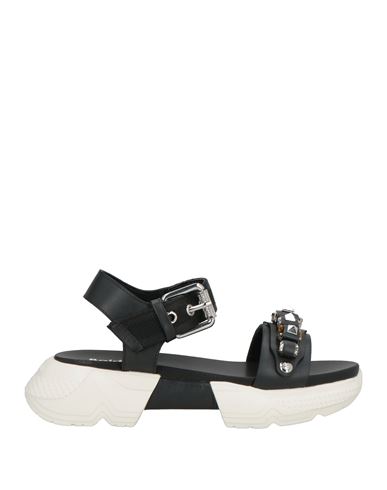 Baldinini Woman Sandals Black Size 7 Leather