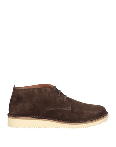 Dondup Man Ankle Boots Dark Brown Size 8 Leather In Brown