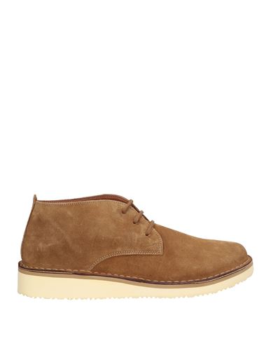 Dondup Man Ankle Boots Khaki Size 9 Leather In Beige