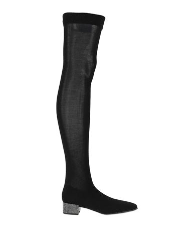 Shop René Caovilla Rene' Caovilla Woman Boot Black Size 7.5 Textile Fibers