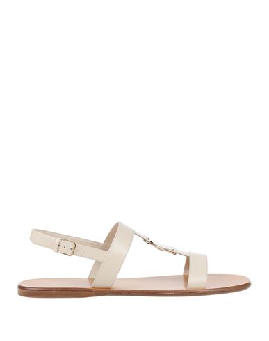 Ferragamo Elegant Lambskin Sandals For Women In White