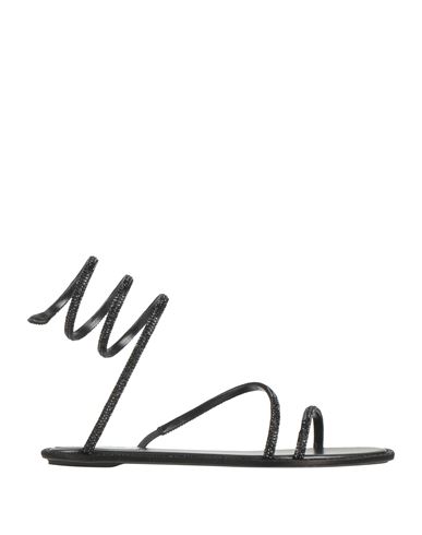 René Caovilla Rene' Caovilla Woman Sandals Black Size 6 Textile Fibers In Black