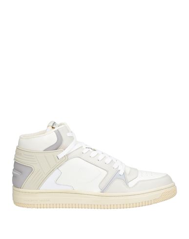 Philippe Model Man Sneakers White Size 8 Calfskin, Textile Fibers In White