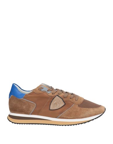 Philippe Model Man Sneakers Brown Size 9 Leather, Textile Fibers In Brown