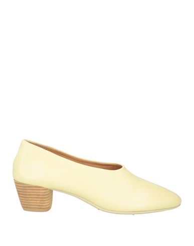 Marsèll Woman Pumps Pastel Yellow Size 8.5 Calfskin In Yellow