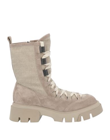 Brunello Cucinelli Woman Ankle Boots Taupe Size 5.5 Leather