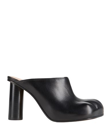 Jw Anderson J. W. Anderson Black Nappa Leather Paw Mules In Black