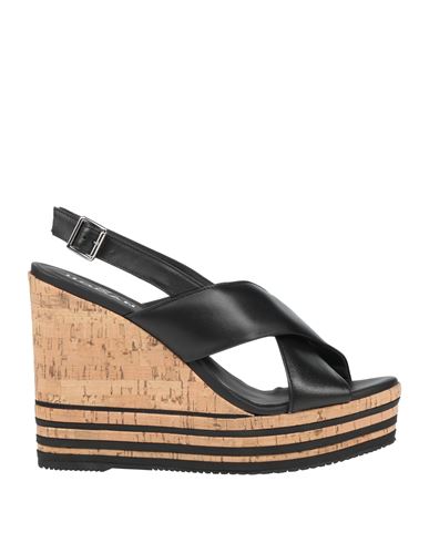 Hogan Woman Mules & Clogs Black Size 8 Leather In Black