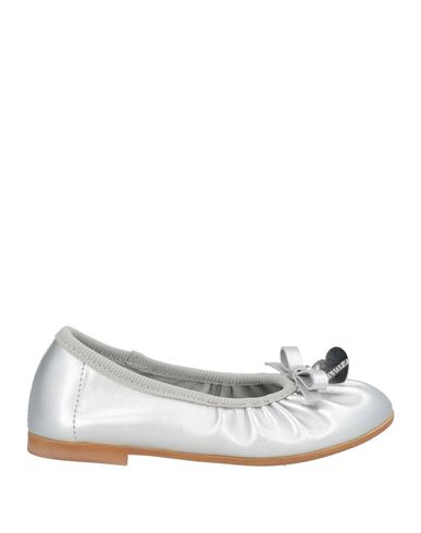 Monnalisa Toddler Girl Ballet Flats Silver Size 10c Calfskin In Silver