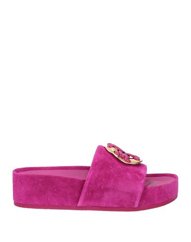 Tory Burch Woman Sandals Mauve Size 8 Leather In Purple