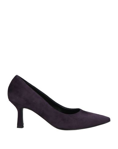Nacrèe Woman Pumps Dark Purple Size 7 Textile Fibers In Purple