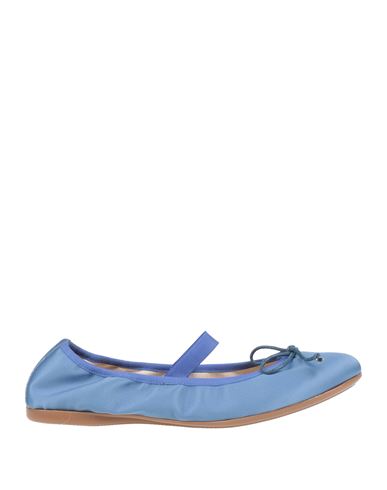 Ballerina Woman Ballet Flats Light Blue Size 8 Textile Fibers In Blue