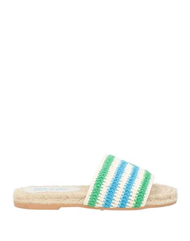 Manebi Manebí Emili Sindlev X Manebí Woman Espadrilles Light Green Size 8 Textile Fibers In Green