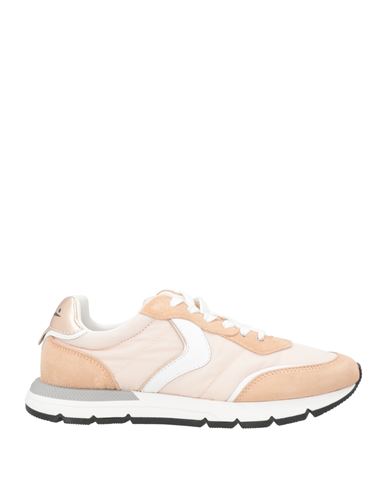 Voile Blanche Woman Sneakers Blush Size 7 Leather, Textile Fibers In Neutral