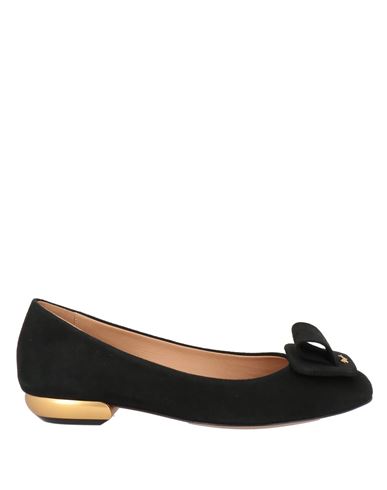 Magli By Bruno Magli Woman Ballet Flats Black Size 7 Leather In Black