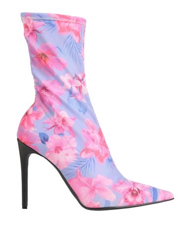 Shop Pinko Woman Ankle Boots Lilac Size 8 Leather, Textile Fibers In Purple