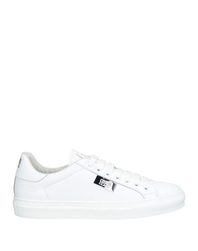 Cavalli Class Man Sneakers White Size 7 Calfskin In White