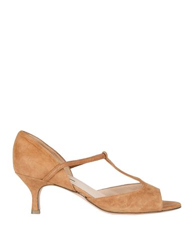 Daniele Ancarani Woman Sandals Light Brown Size 6.5 Leather